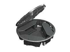 Simon Connect Люк в пол с горизонт.подключ.потребителей на 3 S-модуля, круглый, глубина 69мм, серый | SF300C-1 | Simon