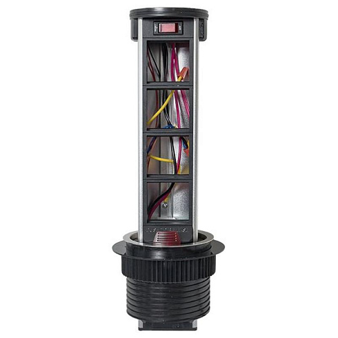 Встраиваемая мини-колонна с беспроводной зарядкой 15Вт, 8 модулей C-Line | cl-vmkwс-8-s | EKF