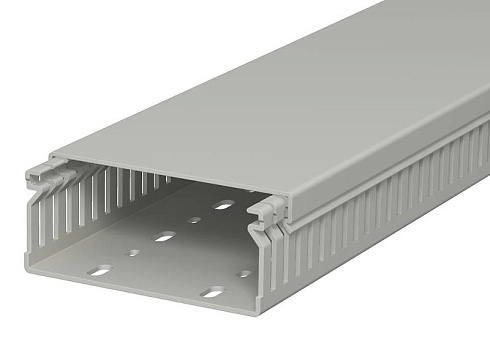 Распределительный кабельный канал LK4 40x100x2000 мм (ПВХ,серый) (LK4 40100) | 6178018 | OBO Bettermann