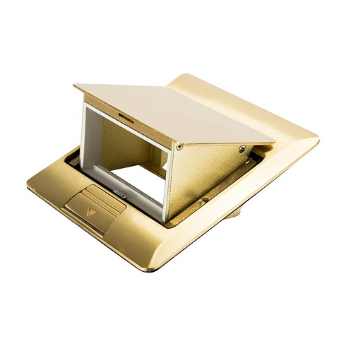 LUK/2BR Люк в пол на 2 поста (45х45мм), латунь | 70020 | Ecoplast