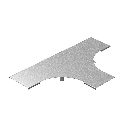 Крышка к Т-отводу плавному универсальному к лотку 200 радиус 200 мм, толщ. 1,0 мм, Сендзимир цинк, 020824 | КТТРП-200-1,0-R200-СЦ |  Ostec