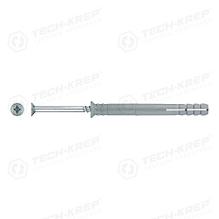 Дюбель-гвоздь 8х80 пот. манжета (полипропилен) (50 шт) - ведро ( 0,553 кг) | 104745 | Tech-KREP