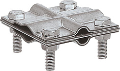 Зажим заземления полоса/пруток - полоса/пруток крестообразный, оцинк.|90540-2|Ezetek