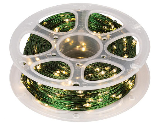 Гирлянда светодиодная   ENIN-1000G нить теплый свет 100 м 1000 microLED IP44 220В | Б0060427 | ЭРА