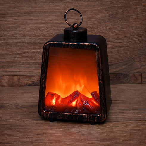 Светодиодный камин "Лофт" с эффектом живого огня 17х10х24,5 см, 3хС (не в комплекте) | 511-034 | NEON-NIGHT