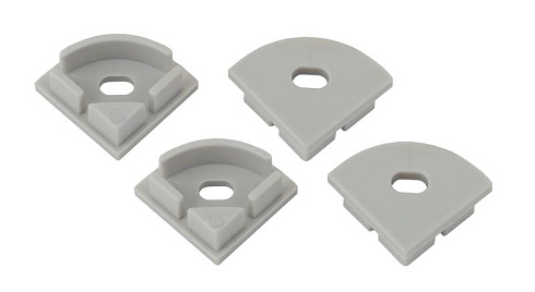 Набор заглушек для профиля CAB280, 1616R-3B 4 сквозные круглые | Б0039452 | ЭРА