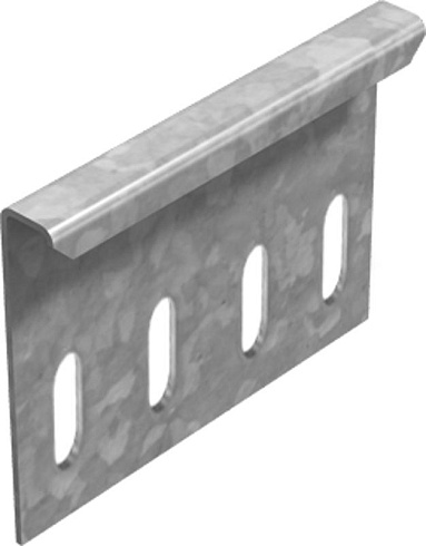 Соединитель перегородок для лестничного лотка ЛКР, толщ. 1,5 мм, Сендзимир цинк, 040103 | СПЛКР-1,5-СЦ |  Ostec