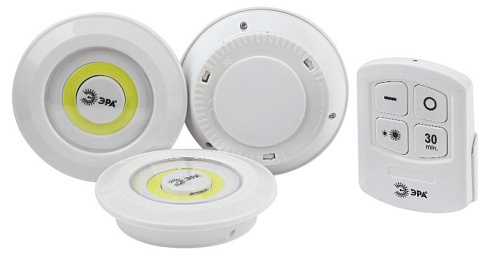 Фонарь светодиодный подсветка SB-511 пушлайт, 6Вт, COB, 3хAAA, белый, 3 шт/кор, ИК пульт | Б0052315 | ЭРА