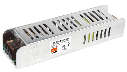 Драйвер для светодиодной ленты LED BSPS 12V5,00A= 60W IP20 1г.гар. | .5024328 | Jazzway