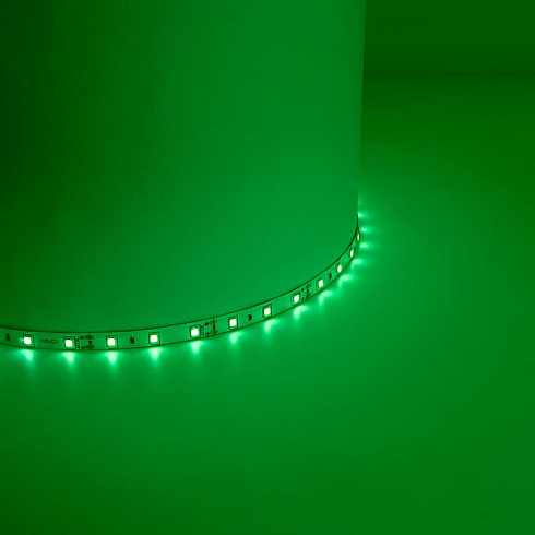 Лента светодиодная LS603/ 60SMD(2835)/м 4.8Вт/м 12V 5000*8*1.22мм зеленый | 27671 | FERON
