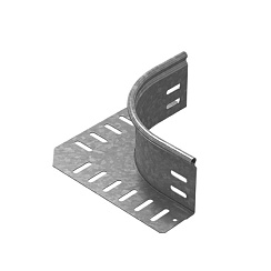 Ответвитель горизонтальный универсальный высотой 100 мм, толщ. 1,0 мм, Сендзимир цинк, 030001 | ОГУ-100-1,0-R100-СЦ |  Ostec