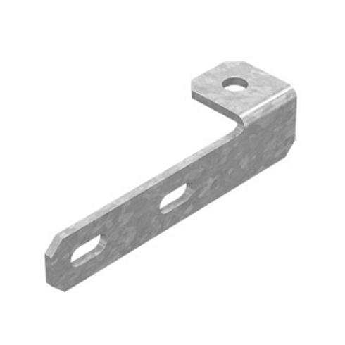 Кронштейн для консолей поддерживающий прямой, толщ. 3,0 мм, Сендзимир цинк, 055404 | ККПП-3,0-СЦ |  Ostec