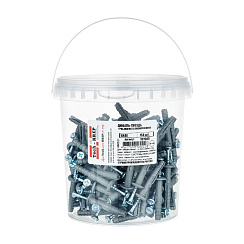 Дюбель-гвоздь 6х40 гриб. манжета (полипропилен) (150 шт) - ведро ( 0,576 кг) | 101989 | Tech-KREP