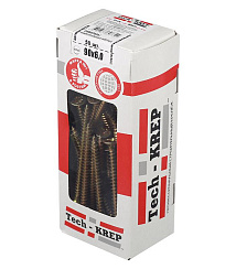 Саморезы универсальные 90х6,0 мм (50 шт) желтые - коробка с окном ( 0,522 кг) | 102274 | Tech-KREP