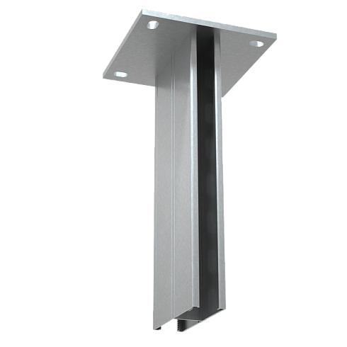 Страт-стойка двойная усиленная 41х72 L700 мм s:2,5 | 2PSTPH72-700 | КМ-Профиль
