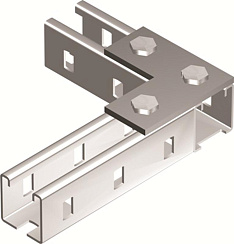 Пластина соединительная L-обр., длина 90х90 мм, 3отв., горячеоцинкованная | BMD1021HDZ | DKC
