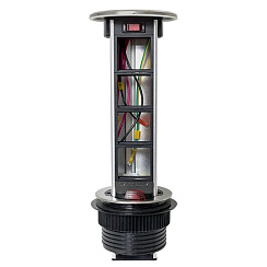 Встраиваемая мини-колонна, 8 модулей=4 поста C-Line выдвижная  | cl-vmk-8-s | EKF