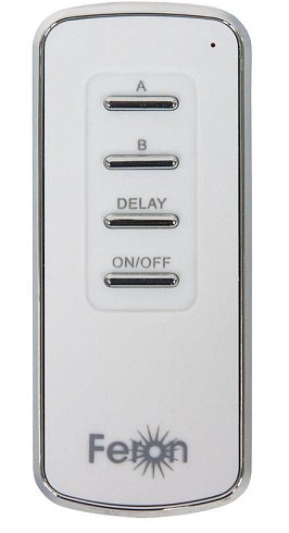 Выключатель дистанционный 230V 1000W TM72 2-х канальный 30м с пультом управления, белый | 23262 | FERON