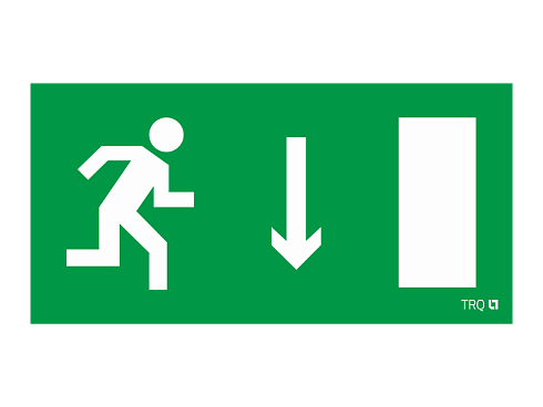 Пиктограмма (наклейка) Указатель двери правосторонний (130х260) для URAN/ANTARES | 2502001720 | Световые Технологии