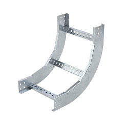 Угол вертикальный внутренний 90 градусов, 100х300 R300, лонжерон 1,5 мм, цинк-ламельный, с креп. эл. и соед. пластинами | LIH1330KZL | DKC