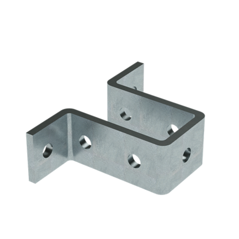 Крепление стеновое для двойного С-образного профиля 41х41 горячеоцинкованное | BMD1052HDZ | DKC