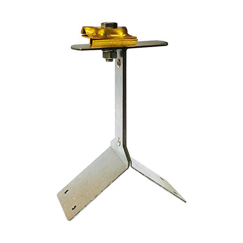 Держатель-зажим проводника круглого 8-10 мм для конька, высота 110 мм, латунь|71123|Ezetek