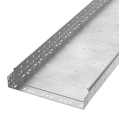 Лоток перфорированный Профи INOX (AISI 304) 400х80x3000 (1,5 мм) (6 м/уп) | PR16.13294 | Промрукав