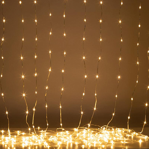 Гирлянда светодиодная   ENIN-200WL занавес водопад теплый белый 3*2 м 200 LED IP20 | Б0060416 | ЭРА