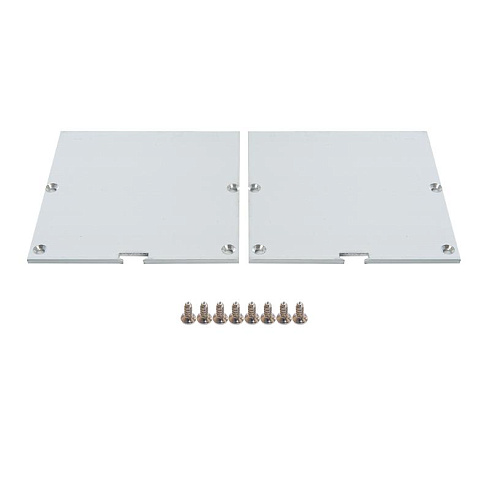 Профиль алюминиевый накладной, серебро, CAB265 с матовым экраном, 2 заглушками, 4 крепежами в комплекте | 10376 | FERON