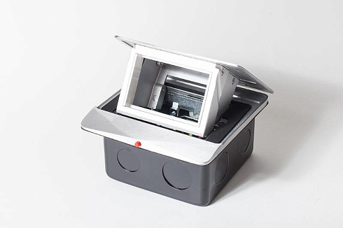 Люк на 1.5 поста(45*45)алюминий,с металлической коробкой IP44 | 300002 | SPL