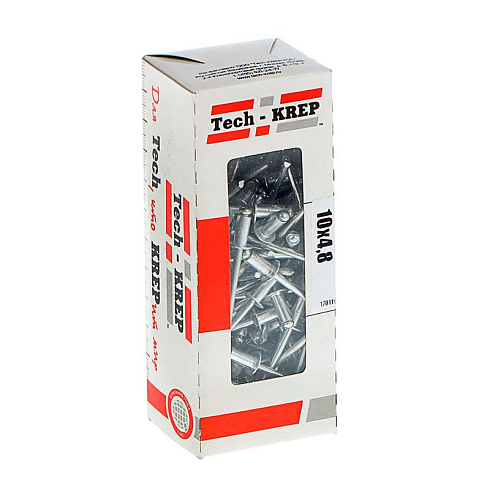 Заклепка 4,8х10 (100 шт) - коробка | 102292 | Tech-KREP