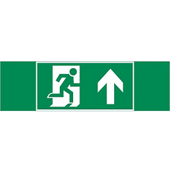 Пиктограмма (Наклейка) "ФИГУРА / СТРЕЛКА ВВЕРХ" для аварийно-эвакуационного светильника Basic IP65  |V5-EM02-60.002.016 |VARTON