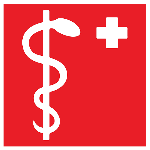 Пиктограмма (Наклейка) "Медицинский кабинет" для Token | V4-EM-00.0060.ADV-0044 | VARTON