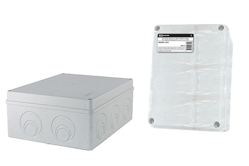 Коробка распределительная о/п 240х195х90мм, крышка, IP55, кабельные ввода d28-3 шт., d37-2 шт., | SQ1401-1272 | TDM