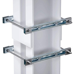 Обжимной комплект монтажных профилей тип 1, обхват конструкции габаритами 750 на 440 мм, для крепления 3 оболочек , горячеоцинкованный | EX-E3TR0805 |