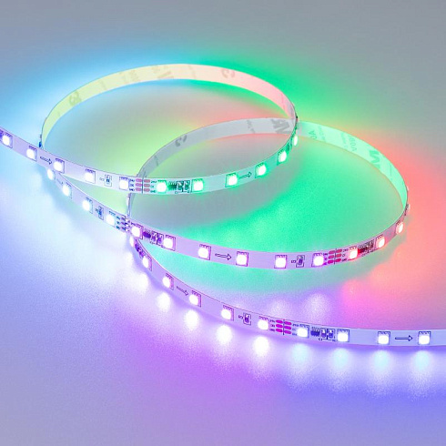 Светодиодная лента SPI-F72-7mm 24V RGB-PX6 (14.4 W/m, IP20, 3535, 5m) (Arlight, Открытый, IP20) | 030195(2) | Arlight