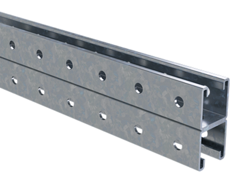 Профиль С-образный двойной 41х41, L600, толщ.2,5 мм, горячеоцинкованный | BPD4106HDZ | DKC