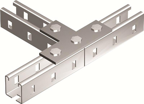 Пластина соединительная Т-обр., горячеоцинкованная | BMD1031HDZ | DKC