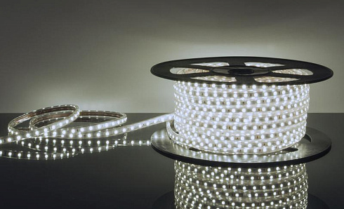 Лента светодиодная LSTR003 220V 14,4W 60Led 5050 IP65 белый, 50 м | a033710 | Elektrostandard