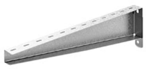 Кронштейн настенный усиленный 500 мм, толщ. 2,0 мм, Сендзимир цинк, 052851 | КНПЛУ-500-2,0-СЦ |  Ostec