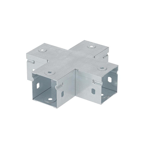 Ответвитель горизонтальный Х-образный 50х50, глухой, цинк-ламельный | 39004ZL | DKC