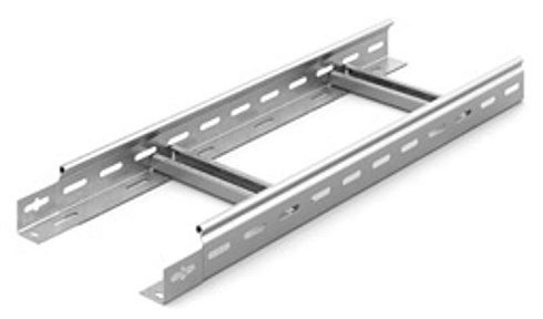 Лестничный лоток замковый 200х50х6000, толщ. 1,2 мм, Сендзимир цинк, 083256 | НЛО-200х50х6000-1,2-СЦ |  Ostec