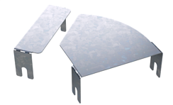 Крышка для угла горизонтального изменяемого угла CPO 0-44 осн.300, цинк-ламельный (аналог горячеоцинкованный) | 38013HDZL | DKC