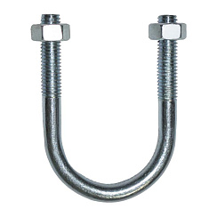 Болт U-образный оцинк. M10 2 1/2" (1 шт.) - пакет ( 0,165 кг) | 136979 | Tech-KREP