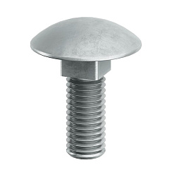 Винт с гладкой головкой и квадратным подголовником М6х16, горяеоцинкованный | CM010616HDZ5 | DKC