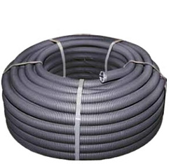 Труба гофр. FRHF  с зондом d63мм (15м.) черная Plast EKF PROxima | FRHF-63 | EKF