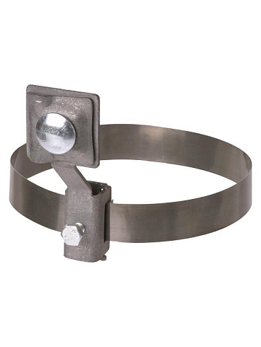 Держатель хомут Ø10-160 мм нержавеющая сталь, с выносом для прута Ø6-10 мм, стальной зажим  | SQ2402-3181 | TDM