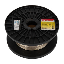 Трос стальной в ПВХ оплетке d=2,0 мм, прозрачный (бухта 200 м) | 09-5320 | REXANT