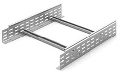 Лестничный лоток замковый 500х100х3000, толщ. 1,5 мм, Сендзимир цинк, 013511 | НЛО-500х100х3000-1,5-СЦ |  Ostec