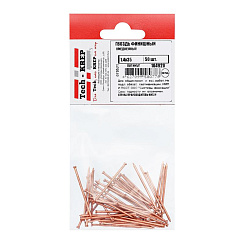 Гвоздь финишный омедненный 1,4х35 (50 шт) - пакет ( 0,03 кг) | 104920 | Tech-KREP